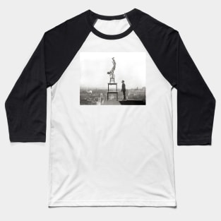 Stuntman Performs Balancing Act, 1917. Vintage Photo Baseball T-Shirt